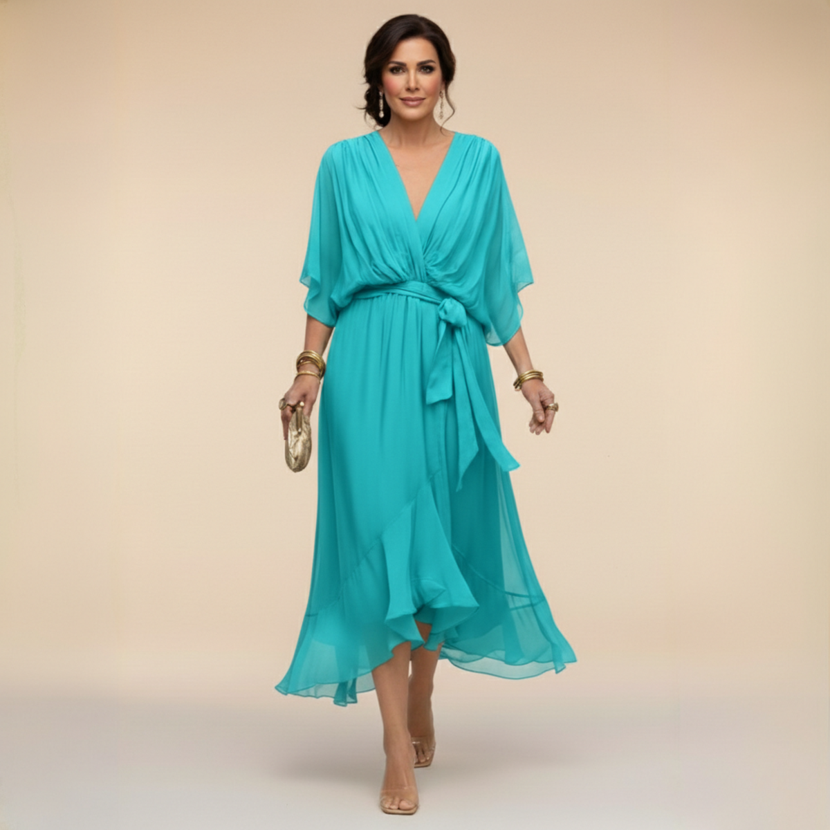 Mónica | Vestido con escote en V
