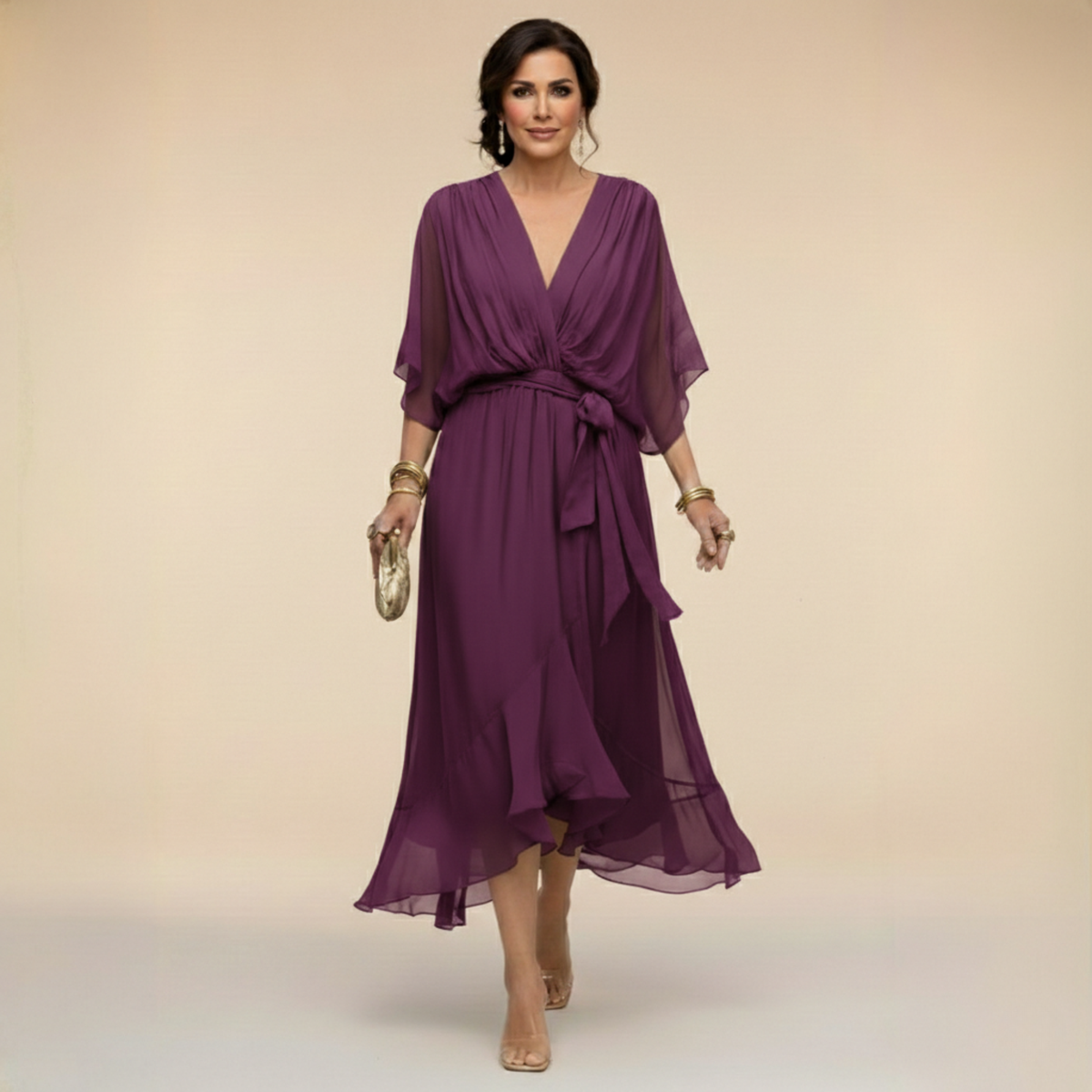Mónica | Vestido con escote en V