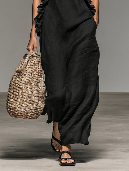 Malu | Vestido Maxi con Bolsillos