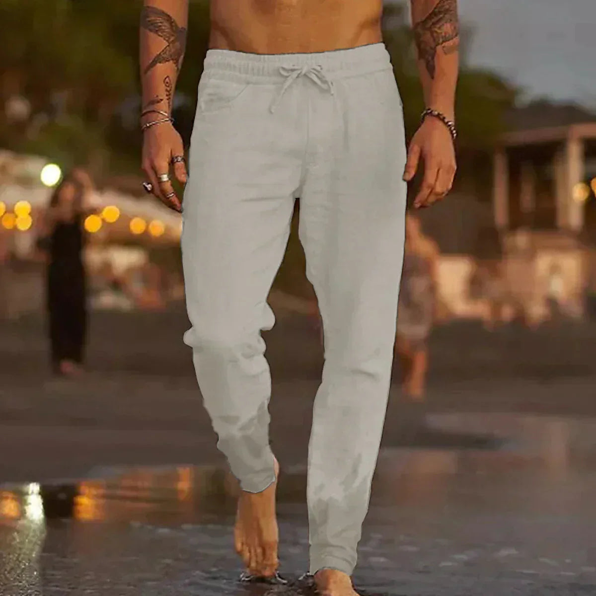 Simón | Pantalones de playa de lino