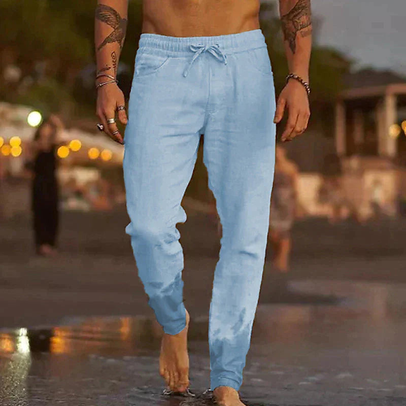 Simón | Pantalones de playa de lino