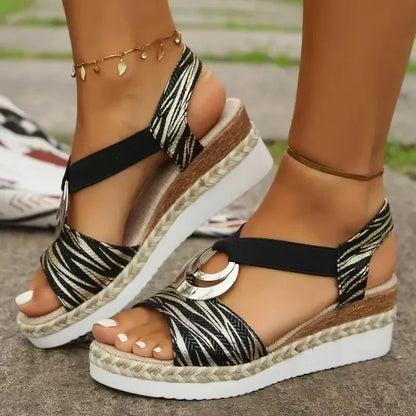 María | Sandalias ergonómicas y cómodas con cuña