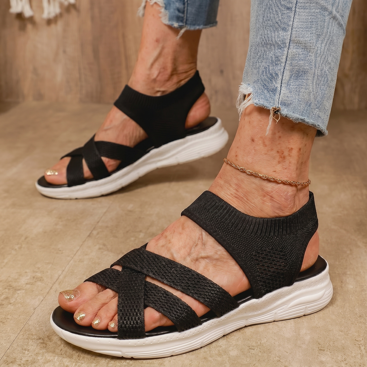María | Sandalias Confort Rosa